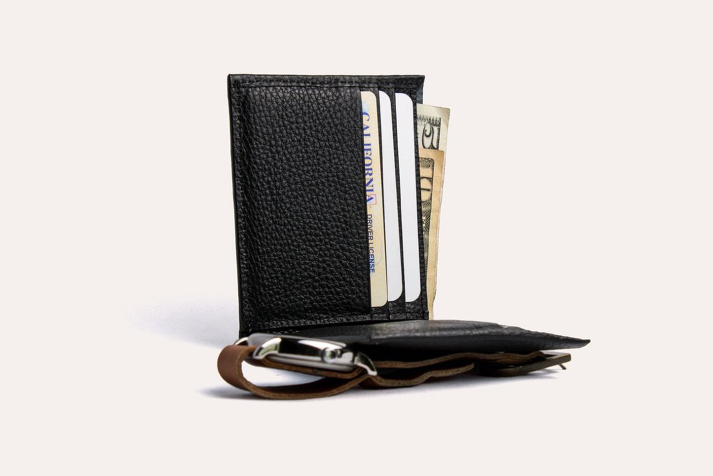 Classic Leather Wallet Echtleder - Handgefertigt mit 6 Kartenfächern